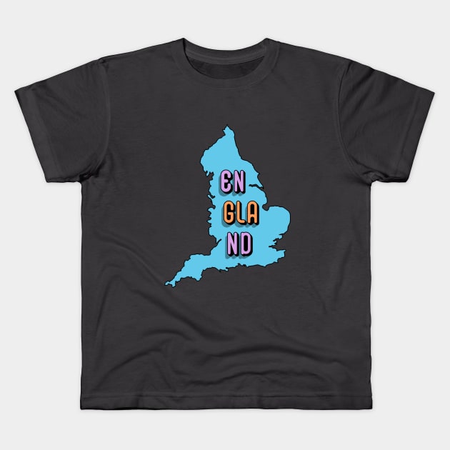 England Kids T-Shirt by cariespositodesign